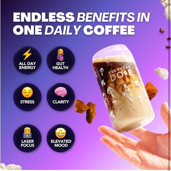 Bundle of 2 New and Sealed - The Mushroom Coffee by Everyday Dose Premium - Picture 4 of 10